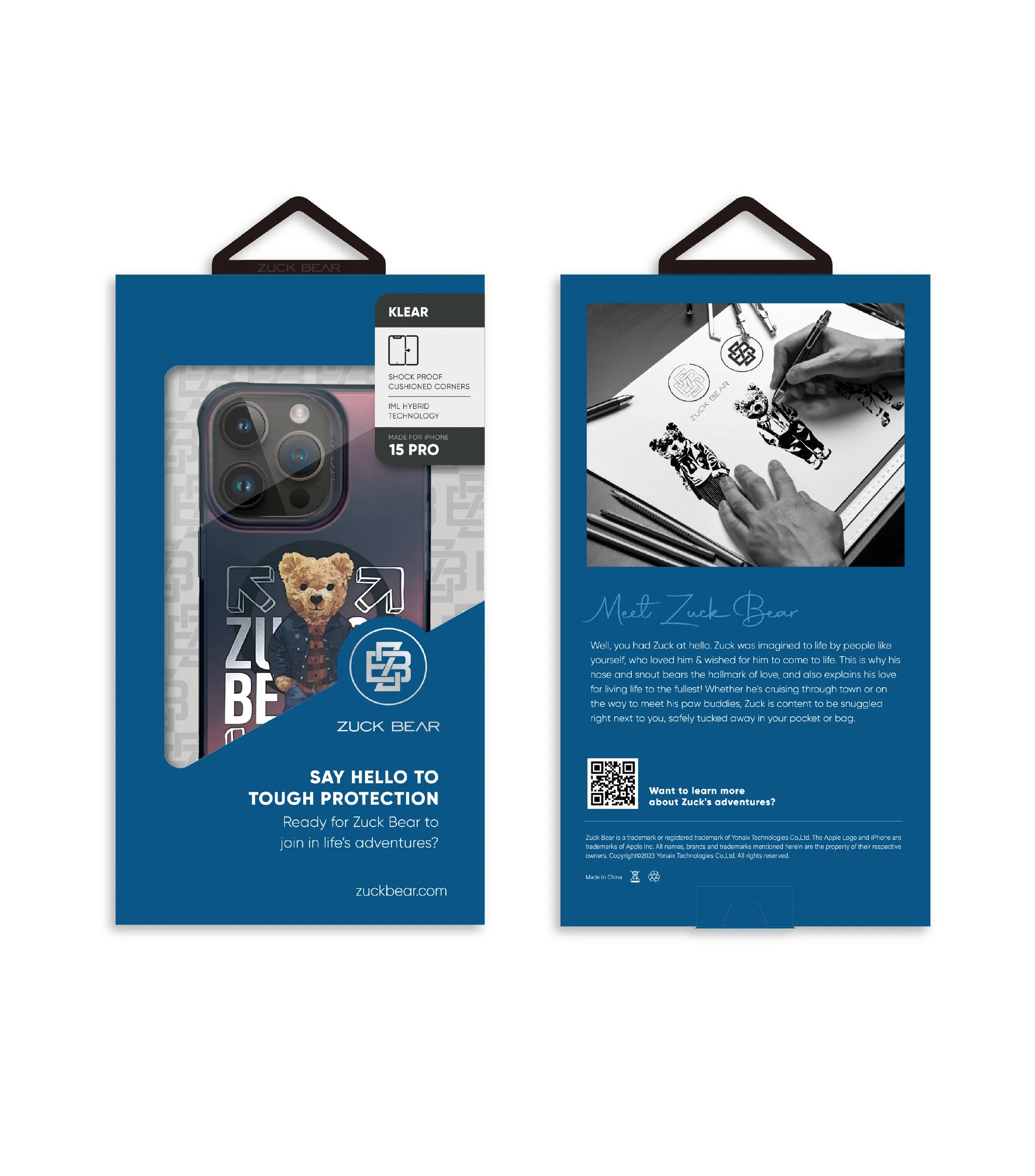 Husa Magsafe Iphone 15 Pro Max Zuck Bear -Design Ursulet Cool Jeans